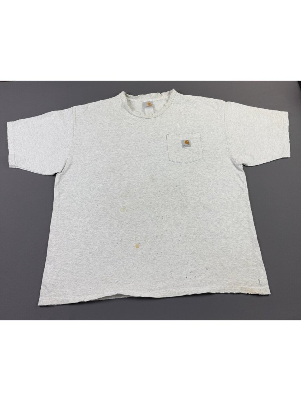 Rare Vintage 90s Carhartt Gray Pocket Shirt Workwear Streetwear Hype Thrashed